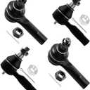 SCITOO 4pcs Front Suspension Kit Tie Rods Inner And Outer Complete Kit Fit 1998-2004 For Nissan Frontier 2000-2004 For Nissan Xterra
