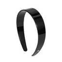 EVITA PERONI Wide Headbands for Women with Teeth Acetate Resin Hair Bands for Women's Hair No Headache Headband No Slip Hairbands-Black