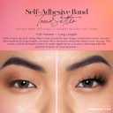 Lilly Lashes 3D Self Adhesive Eyelashes, No Lash Glue Needed, Body Heat Activated Press on Lashes, Reusable Self Adhesive Eyelashes Up to 5x, Easy to Apply & Remove (TrendSetter)