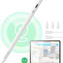 ESR Geo Digital iPad Pencil Findmy Compatible with Apple iPad 2018-2025,with Easy Shortcuts for Apple iPad A16/10/9/8 & Air 13/11 & Pro 12.9/13/11 & Mini 7/6/5,White(No Wireless Charging)