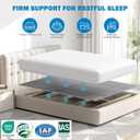 Bunkie Board Queen Size (60x80''), Heavy Duty Bed Boards for Frame, Sleeper Sofa Support Board to Stop Sagging Mattress, Breathable, Noise Minimizing, Moisture Resistant