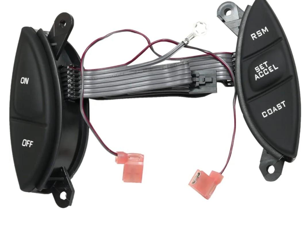 teering Wheel Mounted Cruise Control Switch Button Kit Replacement for Ford Ranger 1998-2003, for Explorer Sport Trac 2001-2005, for Mercury Mountaineer, for F150 for Mazda B3000 F87Z9C888BB