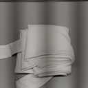 H.VERSAILTEX Natural Linen Semi Sheer French Door Curtains Light Filtering Privacy Boho Window Drapes 1 Panel Self Adhesive Door Blinds Tie Up Shade for Bedroom Living Room,68" Lx26 W,Off White