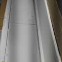 ChooChoo Bathroom Floor Cabinet, Modern Bathroom Storage Cabinet with 4 Doors and Adjustable Shelves, Freestanding Cupboard for Living Room, White (11.81"D x 23.62"W x 43.31"H)