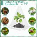 20 Packs 12"x 8" Garden Cloches for Plants,Plant Protectors from Animals,Plant Cages for Outdoor Plants,Plant Covers from Animals,Chicken Wire Cloche with Stakes for Protect Plants,Seedling,Vegetables