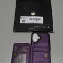 Vinich for iPhone 17 Wallet Case with Card Holder, RFID Blocking Credit Slots Kickstand Shockproof Phone Cover Fit for iPhone 17 6.3" Purple
