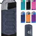 oaskys Camping Sleeping Bag - 3 Season Warm & Cool Weather - Summer Spring Fall Lightweight Waterproof for Adults Kids - Camping Gear Equipment, Traveling, and Outdoors