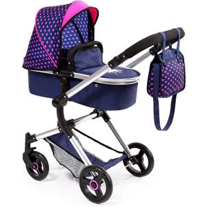 Bayer Vario Doll Stroller - 2-in-1 Doll Pram with Adjustable Handle, 52cm=20.47''