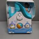 Nuby Penguin Slide Bath Toy Play Set with 4 Bath Squirters - Baby Bath Toys for Boys and Girls 12+ Months - Suction Cup Toy Attaches to Shower Wall