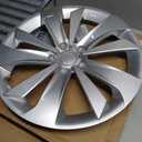 Hubcap for Subaru Impreza 2017-2023, 1:1 16“ Wheel Cover Replacement for 28811FL010 28811FL02A, High-Retention Secure Snap-on Rim Cover Accessories (Silvery, 1PC Aftermarket Part)