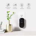 Wireless Doorbell, SECRUI Door bell Over 1000ft Coverage with Plug-In Receiver, 1 Waterproof Push button, 52 Chimes, 110dB loud Sound Colorful LED Flash