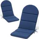 50x19.6 In Adirondack Chair Cushion Set of 2, Outdoor Chair Cushion