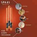 SPAAS Rustic Orange Dinner Candles - Set of 6-10" Unscented for Halloween, Home Decor, Table, Party, Weddings, and Holiday