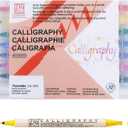 Kuretake Zig Calligraphy Dual Tip Marker Pens, 7 colors and Blender set, 2mm, 5mm, Double Tip, for Art, Sketch, illustration, Calligraphy, Journal, Drawing, Made in Japan