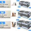 2-in-1 Dog Playpen, 73''Pop Up Cat Puppy Pet Playpen Indoor/Outdoor Cats Enclosed, Cat Dog Tent Crate Cage Kennel, Portable Playpen for Kitten, Small Animals Play Pen(No Divider, Unified Space)