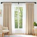 Abiglifty Double Curtain Rods 48 to 84 Inches, Wrap Around Curtain Rods, Extendable Double Curtain Rods for Windows, Room Darkening Double Drapery Rod, Black