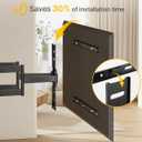 monTEK Ultra Slim TV Wall Mount for 43-90 Inch TVs | 1.1" Thin Low Profile Full Motion Bracket | Dual Swivel Articulating Arms with Tilt | Max VESA 600x400mm | Holds 132lbs | Fits 16"/18" Studs