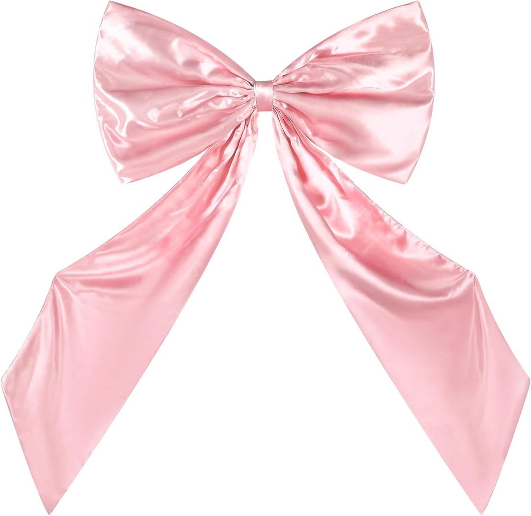 Large Pink Bow Birthday Decorations for Party,24*42 Inch Big Pink Bow Decor for Girls Room Wall Decor Coquette Party Backdrop Wedding Baby Shower Bridal Christmas Tree Bow Themed Party Decorations