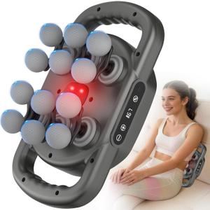 12 Head Massage Gun,Deep Tissue Percussion Massager with 9 Levels & 9 Modes,2600mAh Bttery Cordless Electric Muscle Massager Tool for Back/Shoulder/Hand/Leg/Foot Full Body Muscle Pain Relief