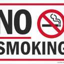 SmartSign No Smoking Sign with Symbol, 10 x 14 inch Screen Printed, 40 mil Laminated Rustproof Aluminum Metal for Indoor, Outdoor, Made in USA