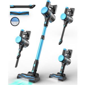 UML0 N8 Cordless Vacuum Cleaner,Lightweight Stick Vacuum with Powerful Suction,2200mAh Battery, 40 Mins Runtime,Self-Standing,Rechargeable Vacuum Cleaners for Home Hardwood Floor Carpet Pet Hair