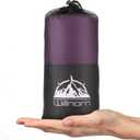 Sleeping Bag Liner,Travel Sheets & Adult Sleep Sack & Self Tan Sleep Sack for Backpacking,Hotel, Hostels, Lightweight Single Camping Sleep Pod (Purple)