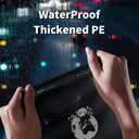 Disposable Car Trash Bag with Flip-top Hidden Hook - Aluminum Alloy Garbage Can, Waterproof Hanging Auto Trash Can, Travel Accessories (Black)
