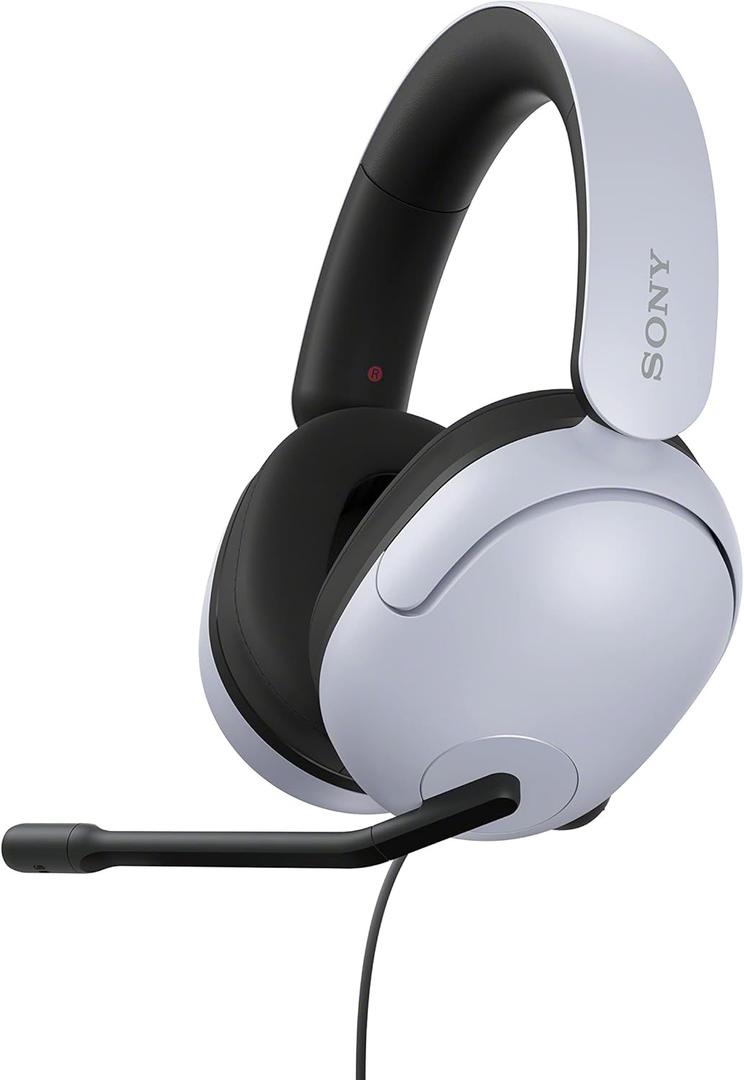 Sony INZONE H3 Wired Gaming Headphones With Mic, PS5 Headphones, Over-Ear, Personalized 360° Spatial Sound, Discord Certified MDR-G300 (White)