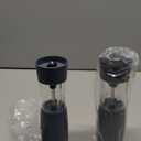 Ultrean Electric Salt and Pepper Grinder Set, Rechargeable Salt and Pepper Shakers, 6 Adjustable Coarseness, LED Light, Kitchen Gadget & Christmas Gifts, Blue-Grey