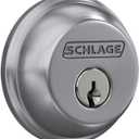 Schlage B60 N 626 Deadbolt, Keyed 1 Side, Highest Residential Security, Satin Chrome