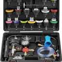 BILITOOLS Radiator Coolant Pressure Tester & Vacuum Refill Kit, 28-Piece Universal Cooling System Radiator Leak Tester & Refiller