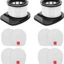 RONGJU IZ362H Filter 2 PACK HEPA Filter and 4 PACK Foam & 4 PACK Flet Filter Kit Compatible with Shark Cordless Upright Vacuum IZ362H, IZ363HT, IZ440H, IZ462H, IZ483H, IZ162H