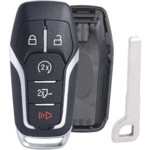 Keymall Remote Key Fob Case Shell Cover for Ford F150/F250 2015 2016 2017(FCC ID:M3N-A2C31243300 P/N:164-R8117) 5 Buttons,Just a Key Shell