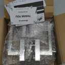 ANNFUZ Keyed Alike Combo Set Entry Door Lever Lock Set with Same Keys & Single Cylinder Deadbolt, Heavy Duty Square Door Handle Lockset, for Front Door, Bedroom & Office, Brushed Nickel