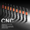 2 x 20PCS Premium Hex Bit Set, Impact Allen Wrench Drill Bit Set (Metric&SAE), 1/4 Hex-Shank S2 Alloy Steel Key Drill Bit Set with Magnetism, CNC Machined Tips, 2" Long with Storage Box