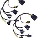 2-Pack Headlight Wiring Harness Compatible with GMC Sierra 1500 2500HD 3500HD 2007 2008 2009 2010 2011 2012 2013 2014 Replacement for 15841610