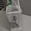 Amazon Basics 3 Ring Binders, 3 Inch D-Ring Organizer for School, Home Office, Paper Storage, White, 2 Pack