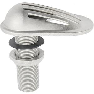 NRC&XRC Marine Grade Stainless Steel 316 Boat Intake Strainer Threaded Thru-Hull Inlet Filter Scoop with Rubber Washer Gaskets