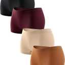 ALL OF SHE Boy Shorts Underwear for Women Full Coverage Boxer Briefs Soft Seamless Panties Lingerie Under Dress Booty Shorts