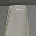 Famiware Serving Platter, Rectangular 15.67/14.1/12.6 inch Serving Dishes for Entertaining, Microwave Dishwasher Safe, Stonware Serving Trays for Party, Turkey, Cheese, Ocean Series, Cappuccino White