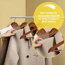 Wooden Hangers 10 Pack,Heavy Duty Wood Coat Hangers,with 360-degree HookSmooth Finish Wooden Clothes Hangers with Non Slip Pants Bar, Sturdy Clothes Hangers for Shirts,SuitWalnut (Walunt)