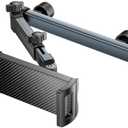 Headrest Phone Holder, 360 Degree Rotatable Phone Holder, Aluminum Alloy Phones Holders, Stable Phone Holder, Multifunctional Phones Bracket 9.06x5.51 inches for Car (Black)