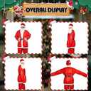 Santa Claus Costume, Cost-effective 5pcs Santa Suit, Large Santa Costume for Men