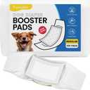 Disposable Dog Diaper Liners Booster Pads for Male & Female Dogs - Count of 100 | Diaper Inserts fit Most Washable Dog Wraps and Belly Bands, Regular