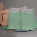 Gueevin 200 Pcs Bubble Mailer 4 x 6 Inch Small Shipping Bags Waterproof Padded Envelopes Self Adhesive Poly Bubble Packaging Envelopes Bulk for Shipping Mailing Trading Card Packaging (Pastel Color)