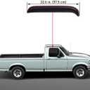 Lightronic Extra Durable in-Channel Auto Vent Window Visor, Fits 1980-1996 Ford Bronco & Ford F-150, F-250, F-350; 1997 F-250 HD, Regular Cab/SuperCab/SuperCrew, Original Wind Deflector, Smoke, 2-Pcs