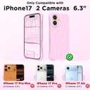 Magnetic for iPhone 17 Case, Compatible with MagSafe, [Integrated Silicone Camera Control Cover] [Screen Protector], 2X MIL-STD Drop Protection Shockproof Phone Case 6.3 inch, Primrose Pink