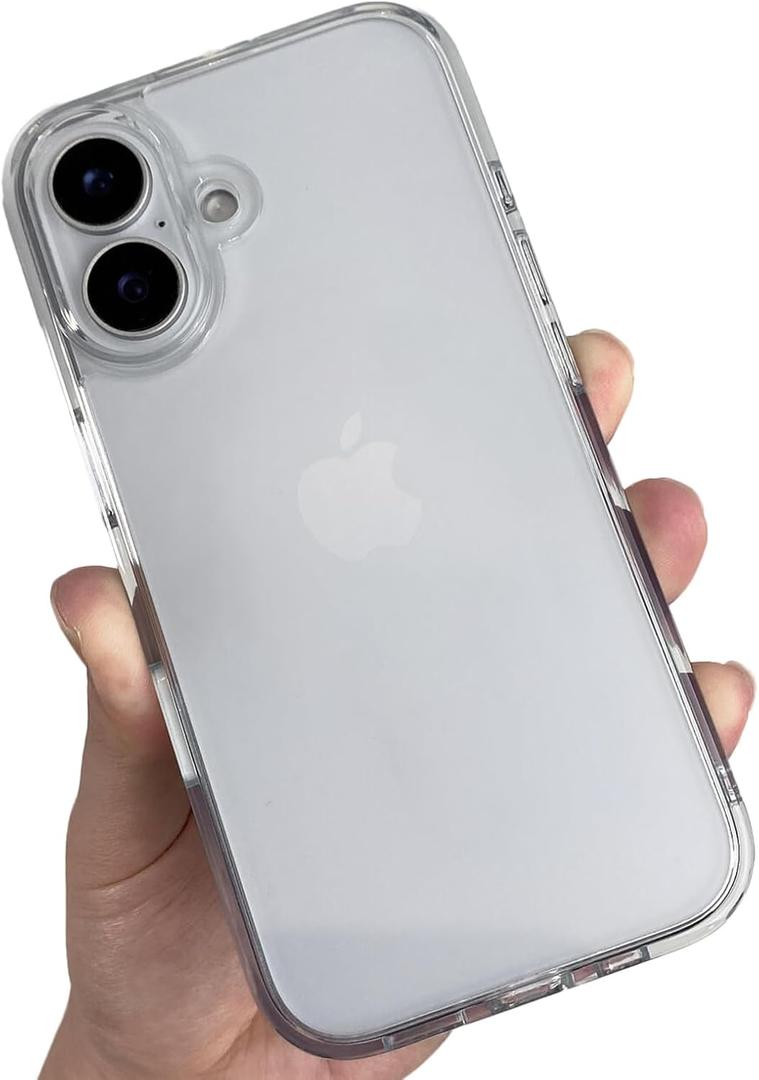 Matte Clear Case for iPhone 16 Case [Not Compatible with MagSafe] [Camera Control Cover] [Shockproof] Slim & Non-Slip Protective Frost Matte Phone Cover for iPhone16 6.1"