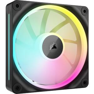 CORSAIR iCUE Link LX120 RGB 120mm PWM Fan Single Pack  Dual Light Loops  Requires iCUE Link System Hub (Sold Separately)  CORSAIR AirGuide Technology  Black