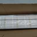 LazBlinds No Tools No Drill Cordless Bamboo Roman Shades, Light Filtering Window Treatment, Roll Up Bamboo Blinds for Window 36'' W x 64'' H, Whitewash B